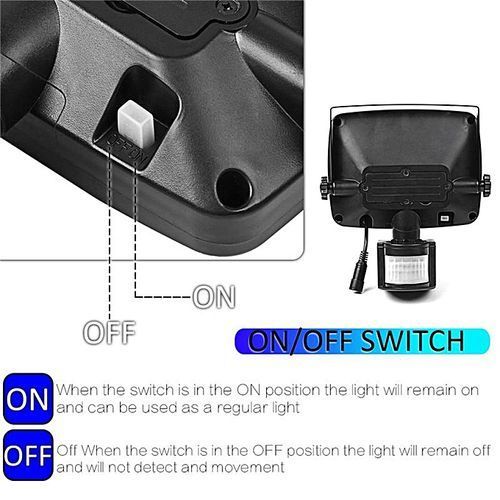 COB Garden Outdoor Solar Powerd Motion Sensor Light PIR Security Flood Lamp
