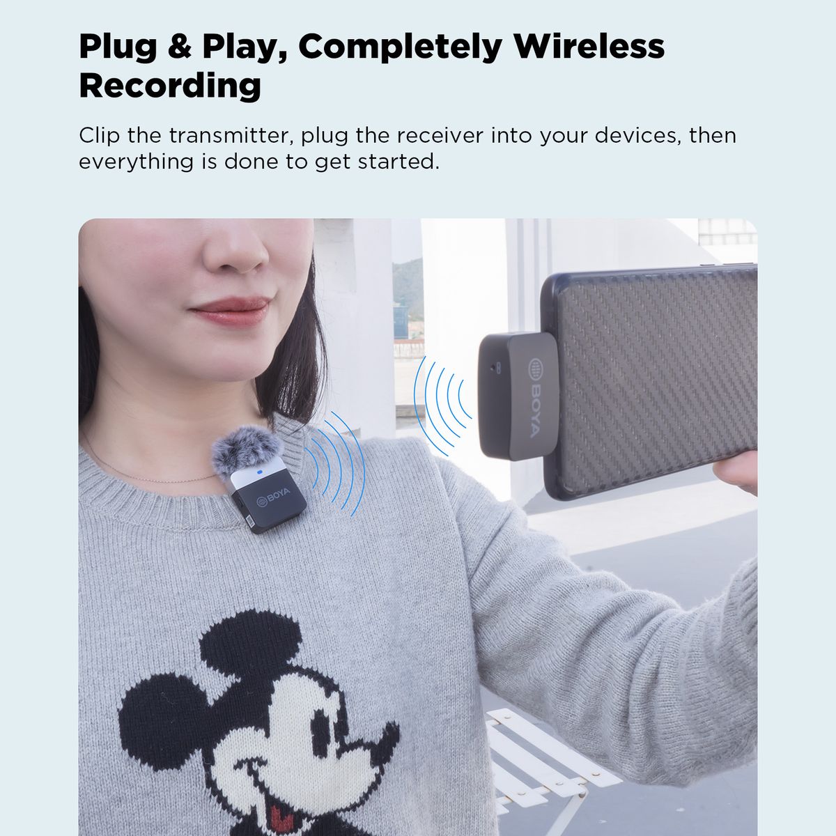 BY-M1LV-D 2.4GHz Wireless Microphone System