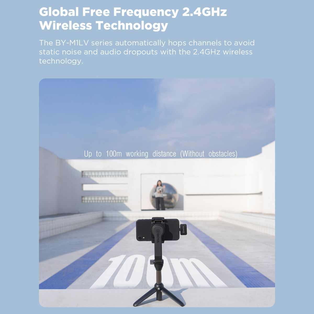 BY-M1LV-D 2.4GHz Wireless Microphone System