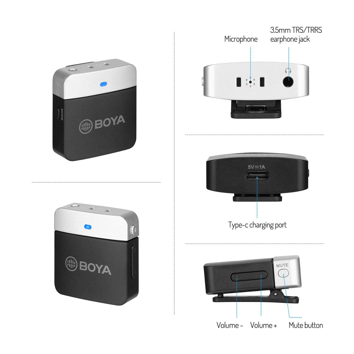 BY-M1LV-D 2.4GHz Wireless Microphone System