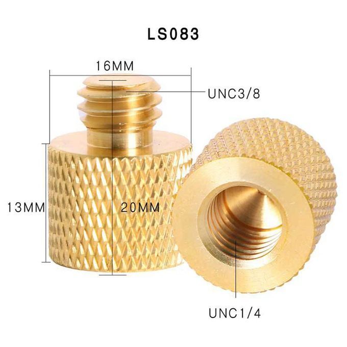 1PCS Tripod Thread Screw Adapter 3/8 1/4 Female Male Converter For Tripod