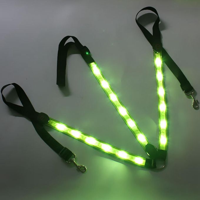 LED Horse Breastplate Collar Harness 3 Lighting Modes Night Green