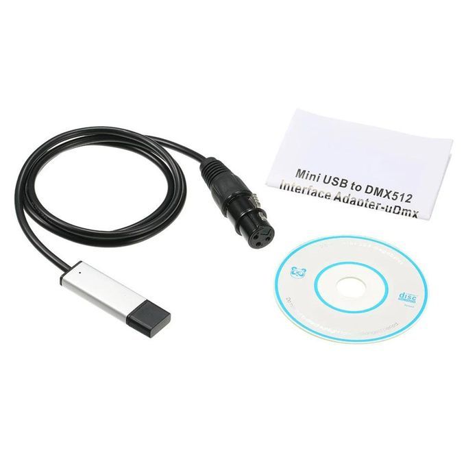 USB To DMX Interface Adapter Cable For Studio Computer PC Stage