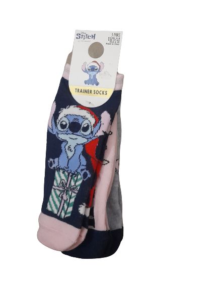 Girls 3in1 Trainer Socks