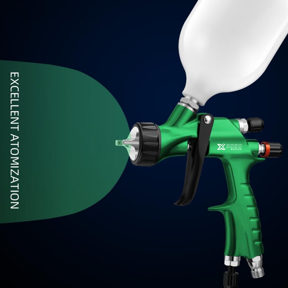LVMP Gravity Feed Air Spray Gun Car Air Painting Spray Gun Professional Automotive Tools X2020 Nozzle Size 1.3MM