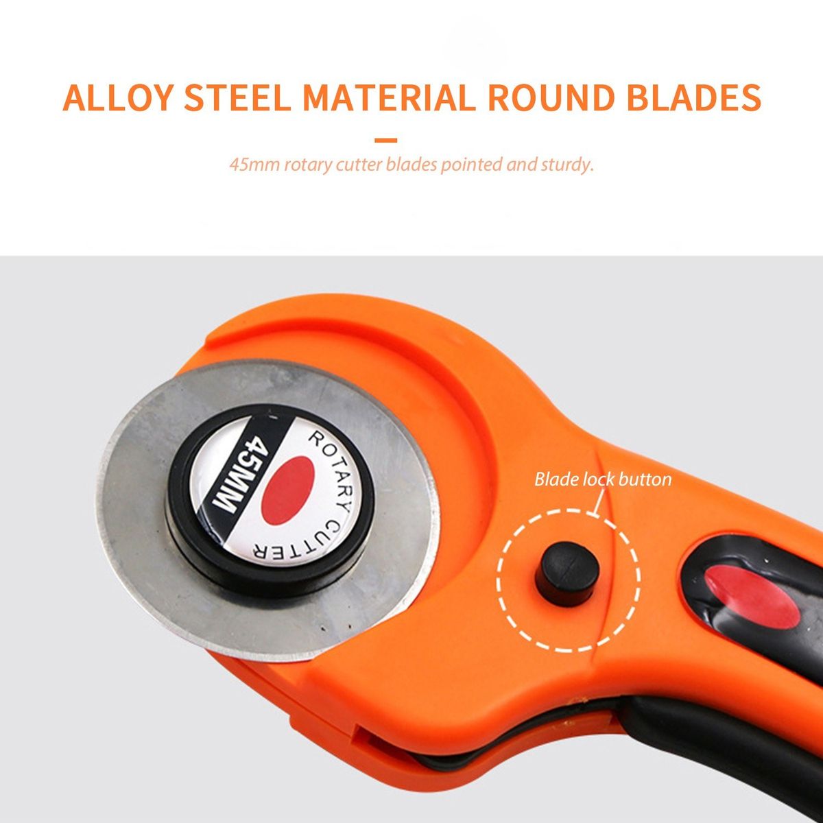 45mm Round Rotary Cutter With 5PCS Rotary Cutter Blades