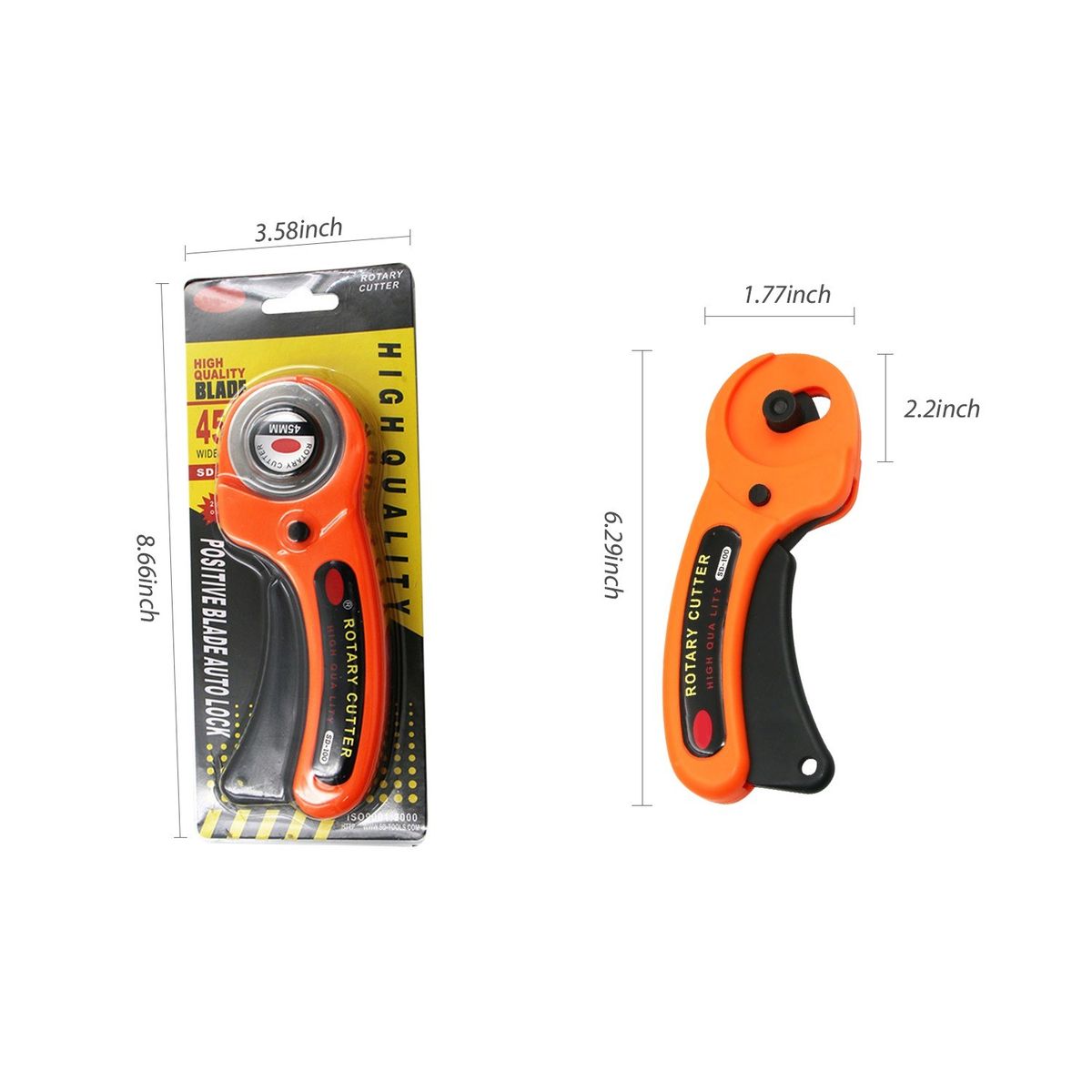 45mm Round Rotary Cutter With 5PCS Rotary Cutter Blades