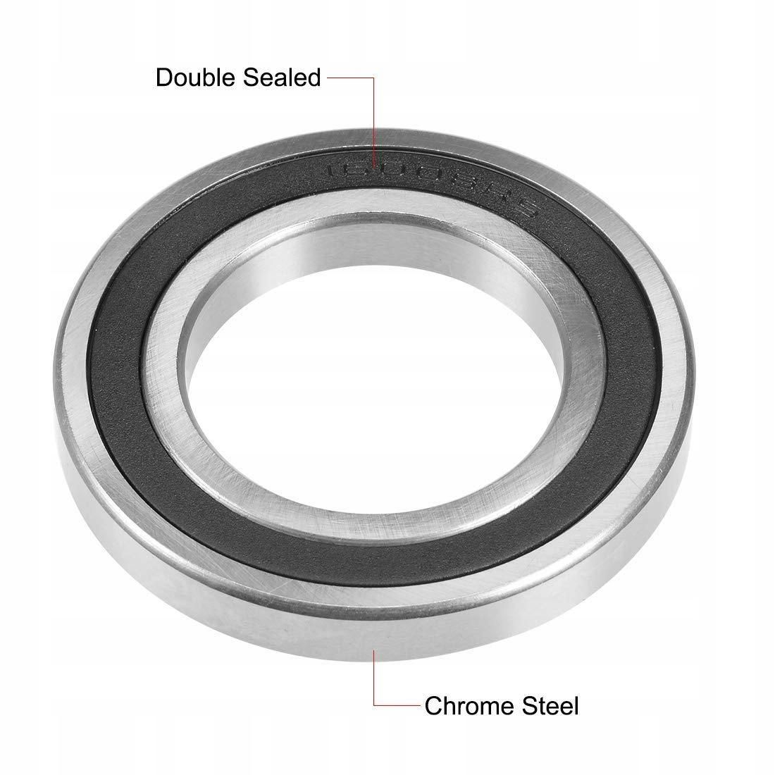 40 x 68 x 9 mm Deep Cast Steel Ball Bearings with Double Seal Chrome Plated 1 pc