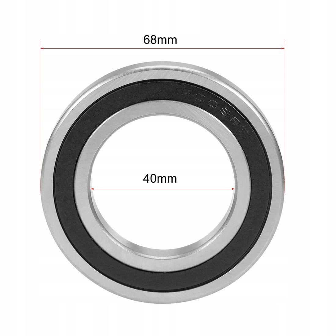 40 x 68 x 9 mm Deep Cast Steel Ball Bearings with Double Seal Chrome Plated 1 pc