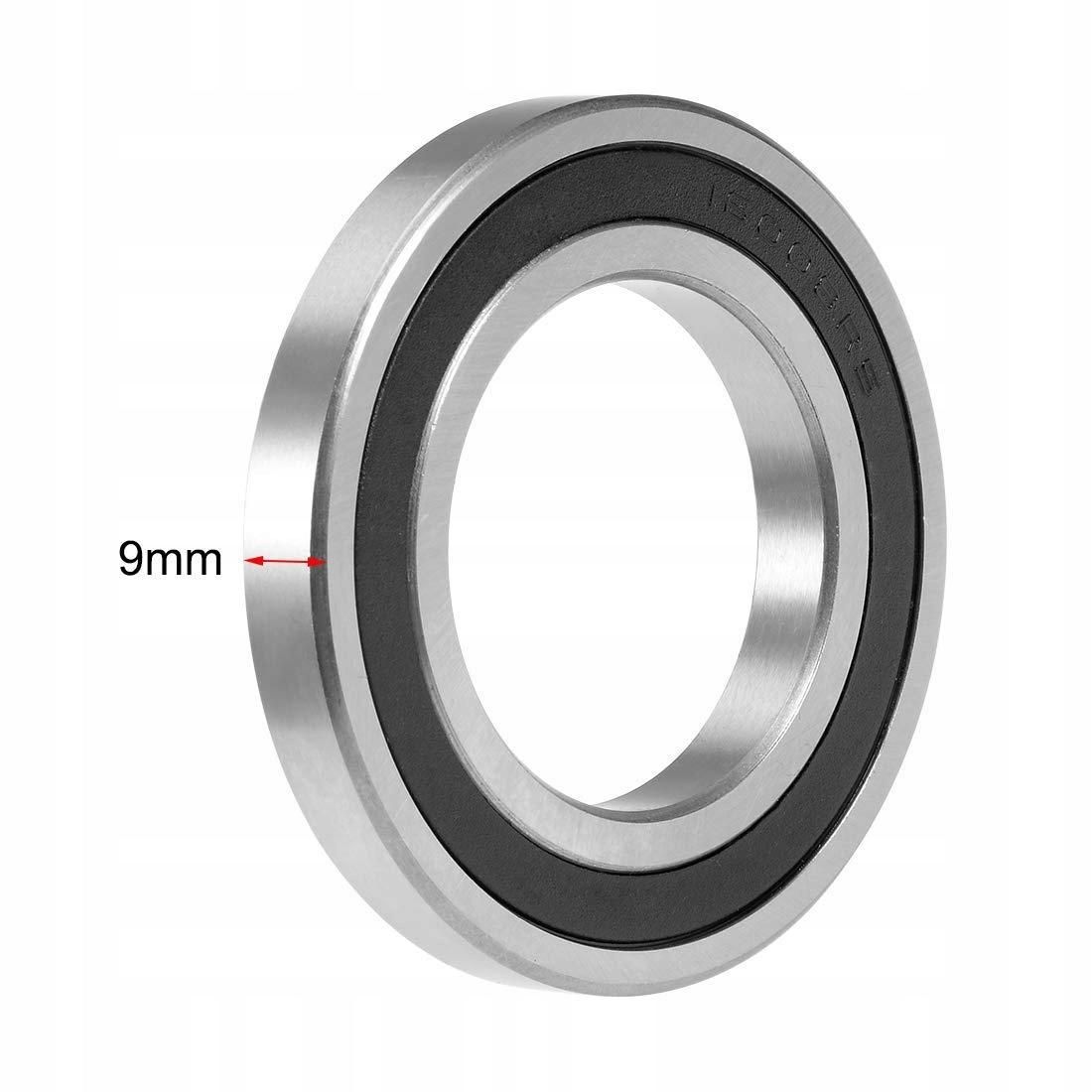 40 x 68 x 9 mm Deep Cast Steel Ball Bearings with Double Seal Chrome Plated 1 pc