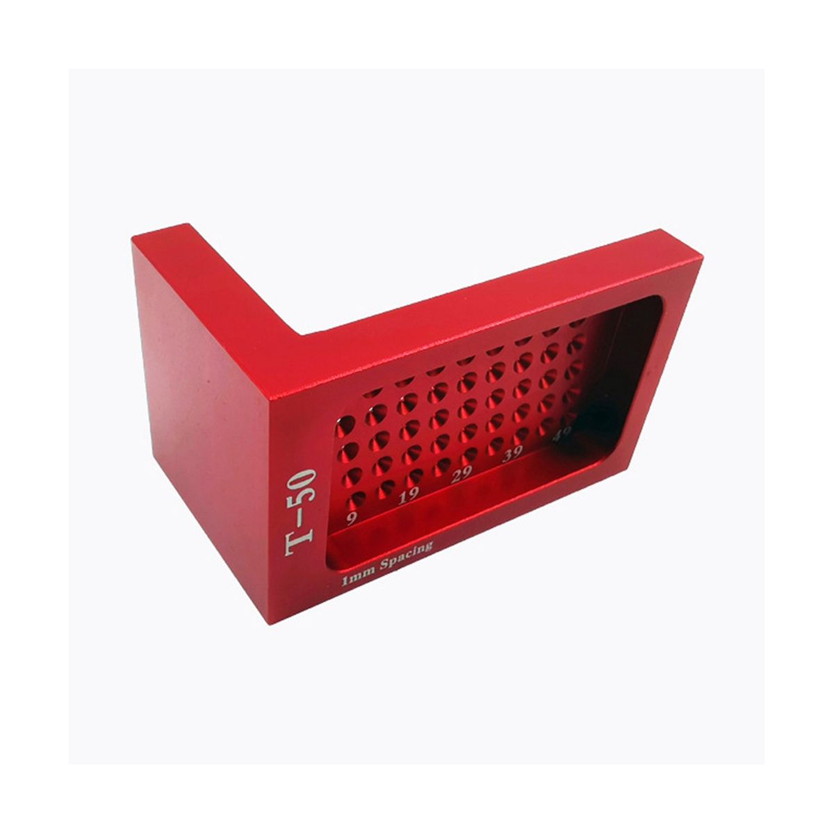 T50 Woodworking Scribing Ruler Hole Ruler Aluminum Alloy