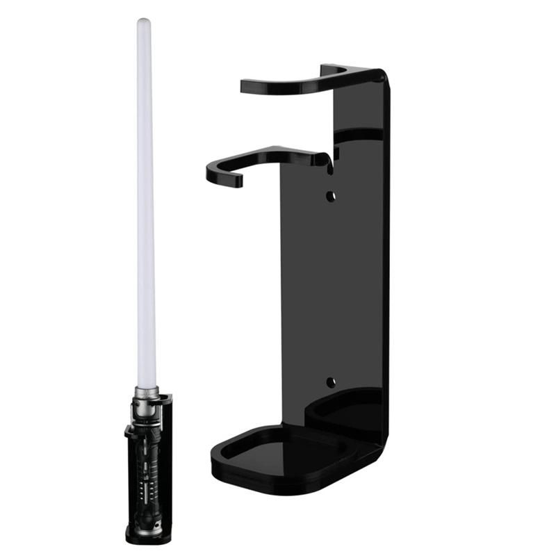 Lightsaber Wall Mount Stand Light Saber Display Rack Wall Holder-Included Screws Hardwares for Most Lightsabers B