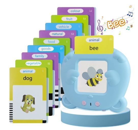 Kids Reading Talking Flash Cards - Pocket Vocab Pink - Blue