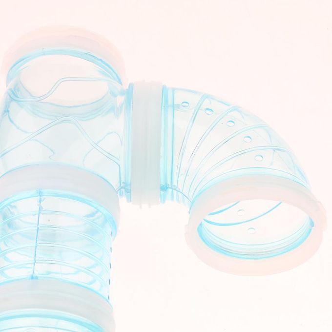 Hamster External DIY Pipeline Tunnel Fittings Tube Exercise Cage Blue