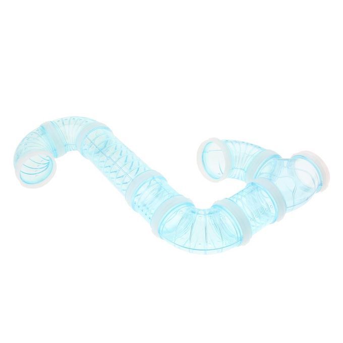 Hamster External DIY Pipeline Tunnel Fittings Tube Exercise Cage Blue