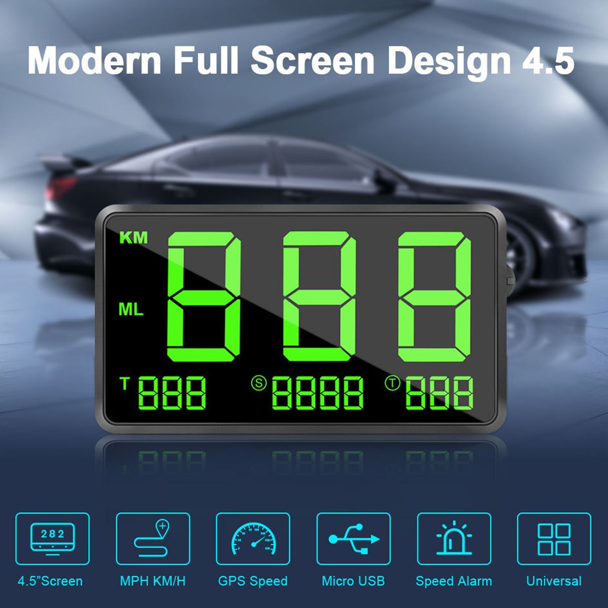 Universal  HUD Head Up Display,GPS Speedometer With Over