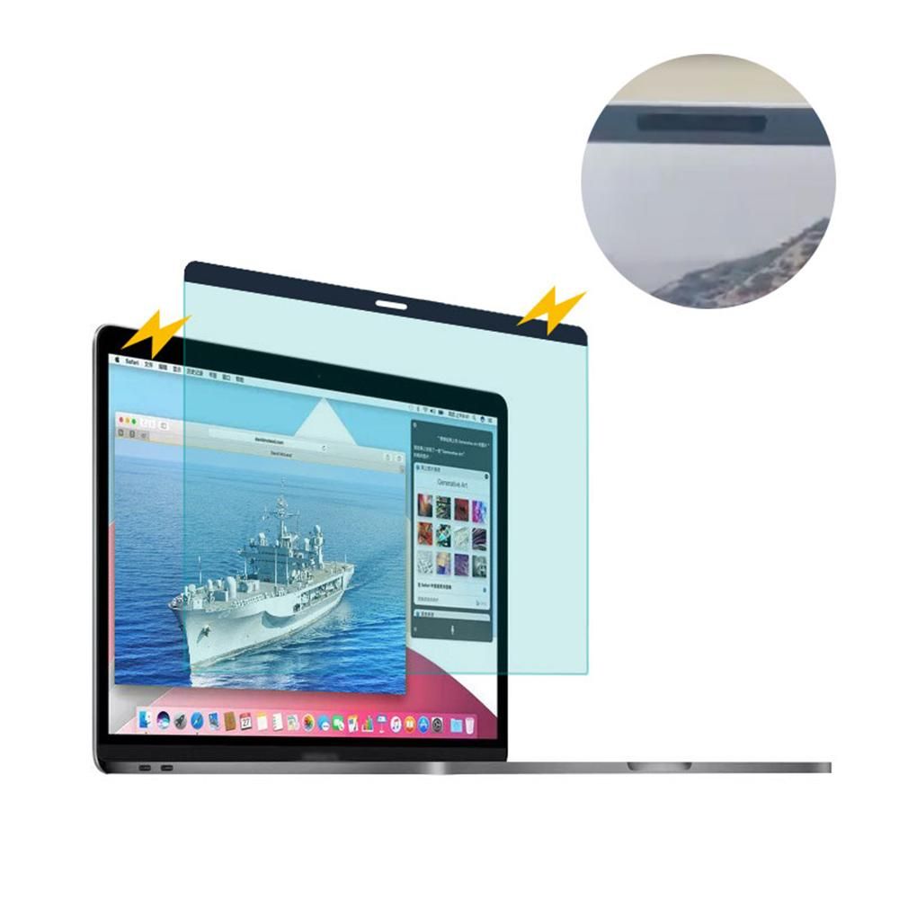 Magnetic Blue Light Blocking Screen Protector Anti UV Film Anti Glare Frosted Film Compatible with Macbook Pro 15''(2018-2020)