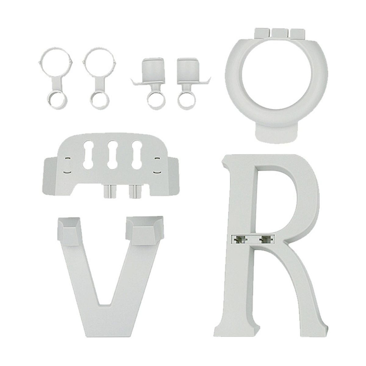VR Stand Made Of Plastic For Quest 2 Space-saving Parts White