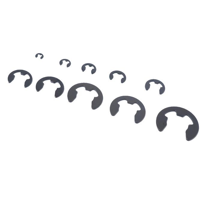 160 Pieces  Spring Steel  E-Clip Retaining Ring Snap Ring Assortment
