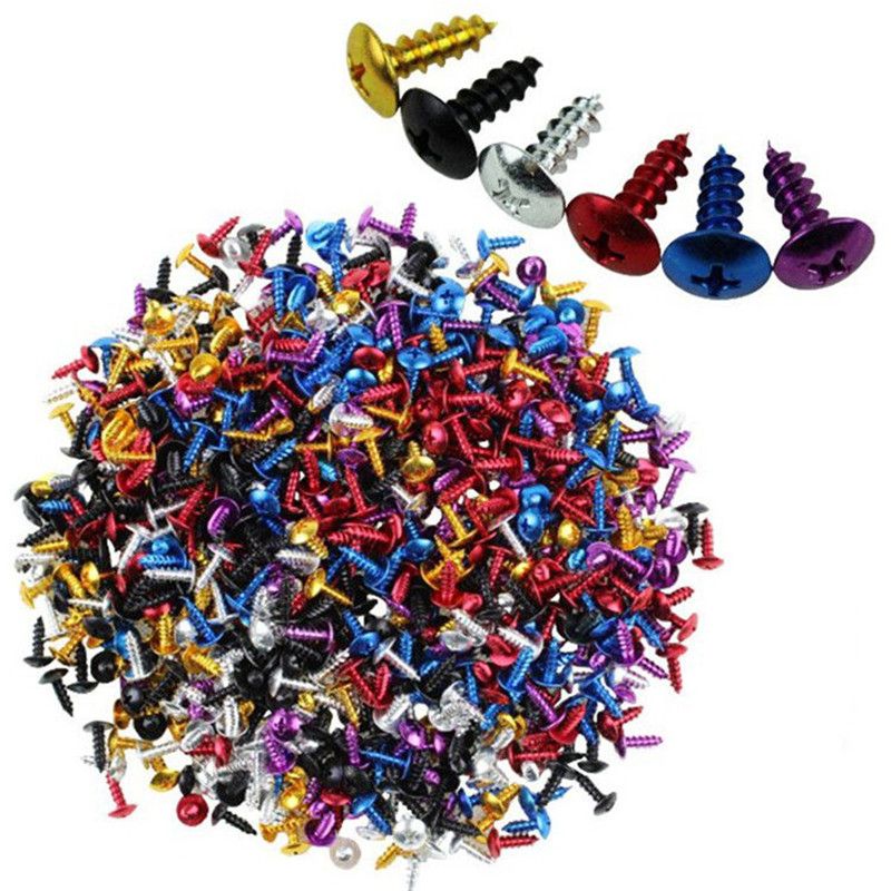 30 Pcs 2cm Length Colorful Dirt Pit Bike Bolts Kit Fastener