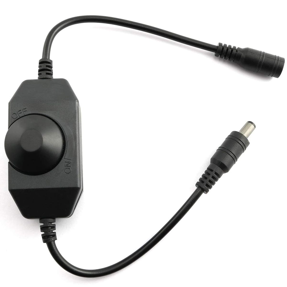 LED Bar Light Dimmer, DC 12V-24V 6A Dimmer Switch, Suitable for LED Bar Light, LED Rope Light 3528, 5050, 5630 Black