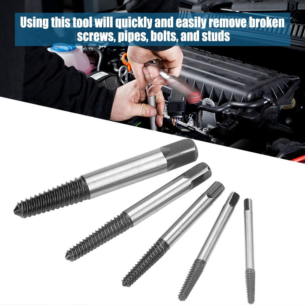 5Pcs High Quality Chrome Vanadium Steel Damaged Bolt Screw