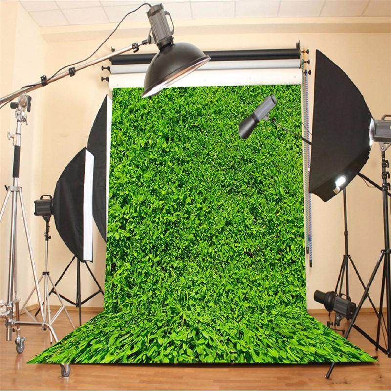 3x5FT Bright Green Grass Vinyl Photography Background Studio Backdrop Props
