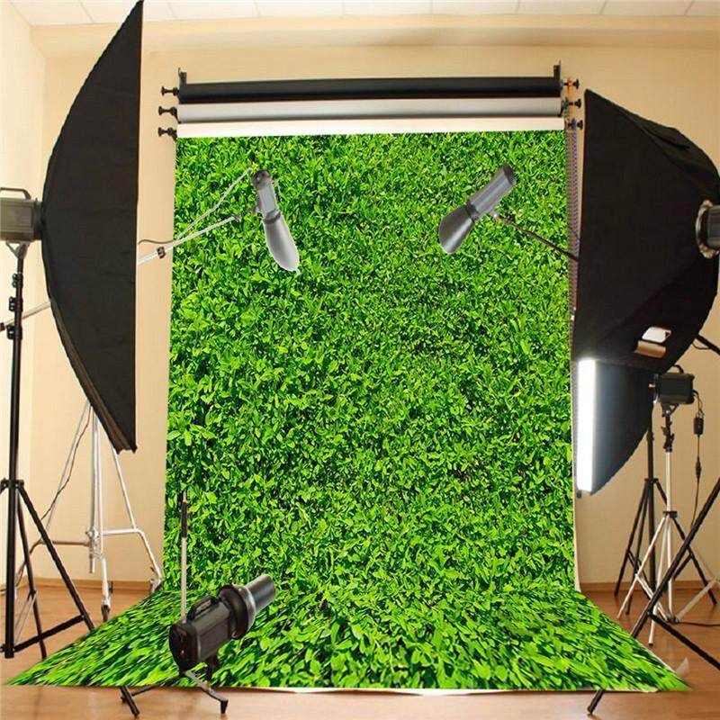 3x5FT Bright Green Grass Vinyl Photography Background Studio Backdrop Props
