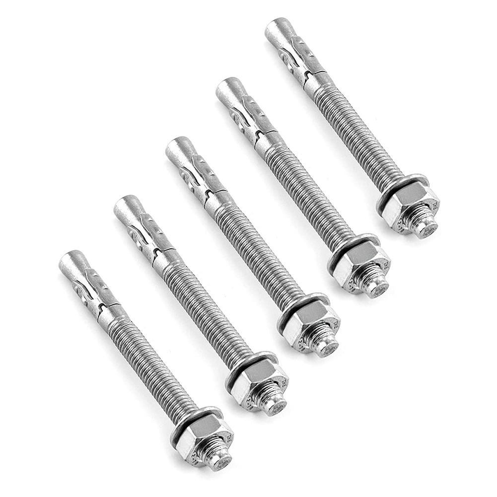 Wedge Anchor, Stainless Steel, 3/8 inch x 3-3/4 inch, 5 Pcs