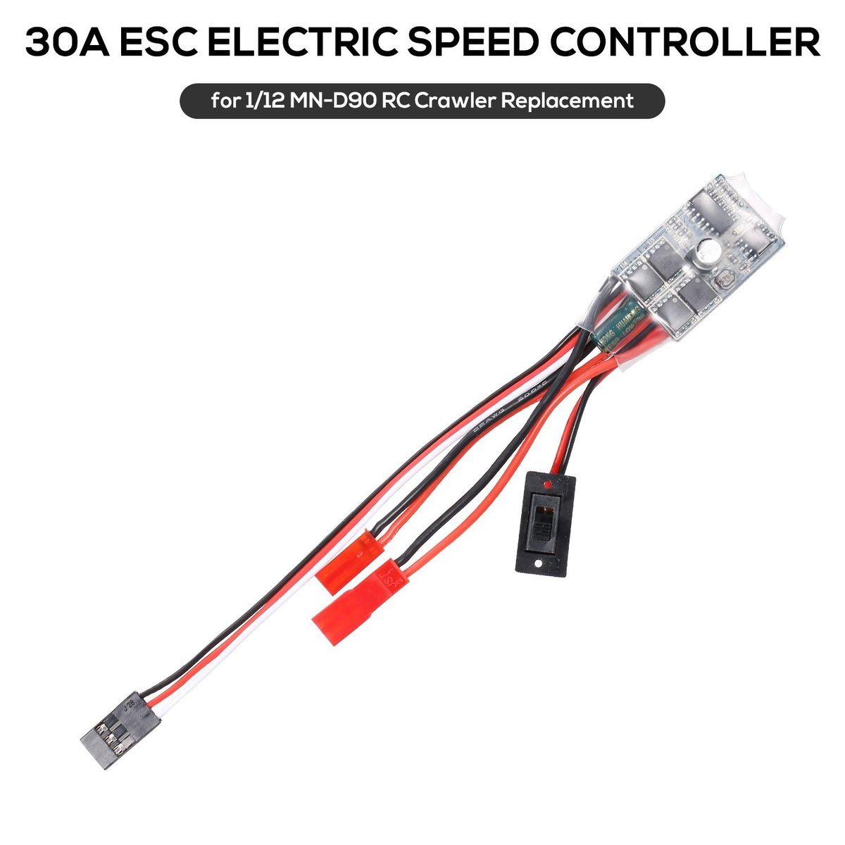 30A ESC Electric Speed Controller For 1/12 MN-D90 RC Crawler