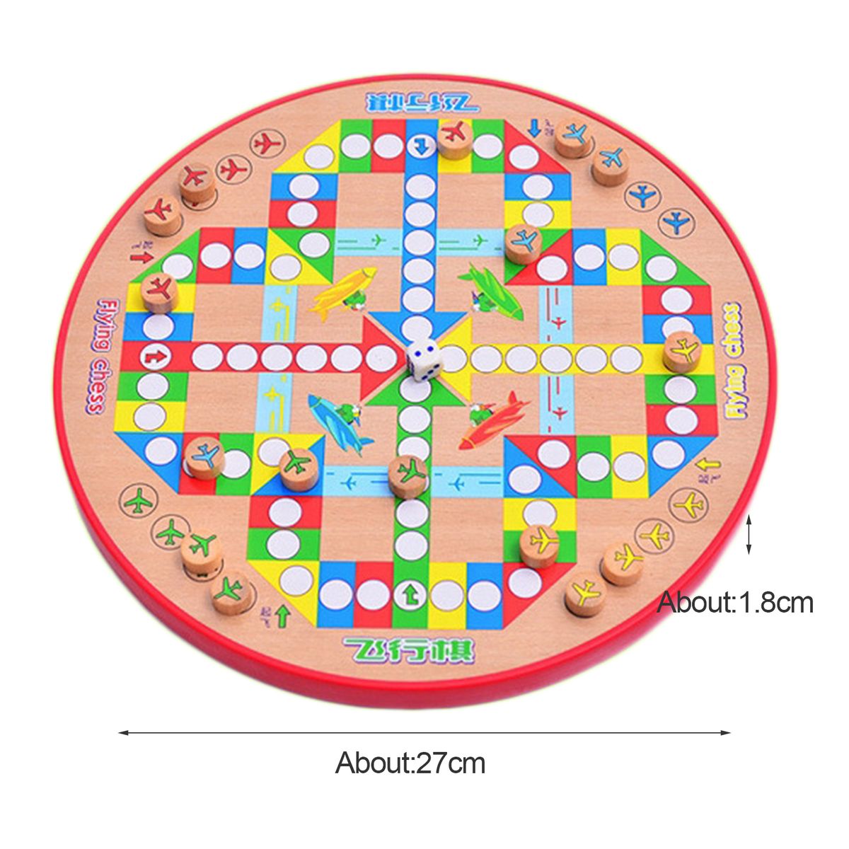 1 Set Games Fine Workmanship Multifunctional Wood-Pink