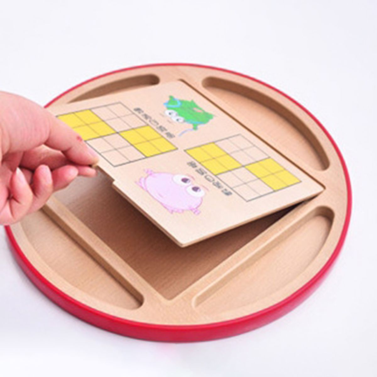 1 Set Games Fine Workmanship Multifunctional Wood-Pink