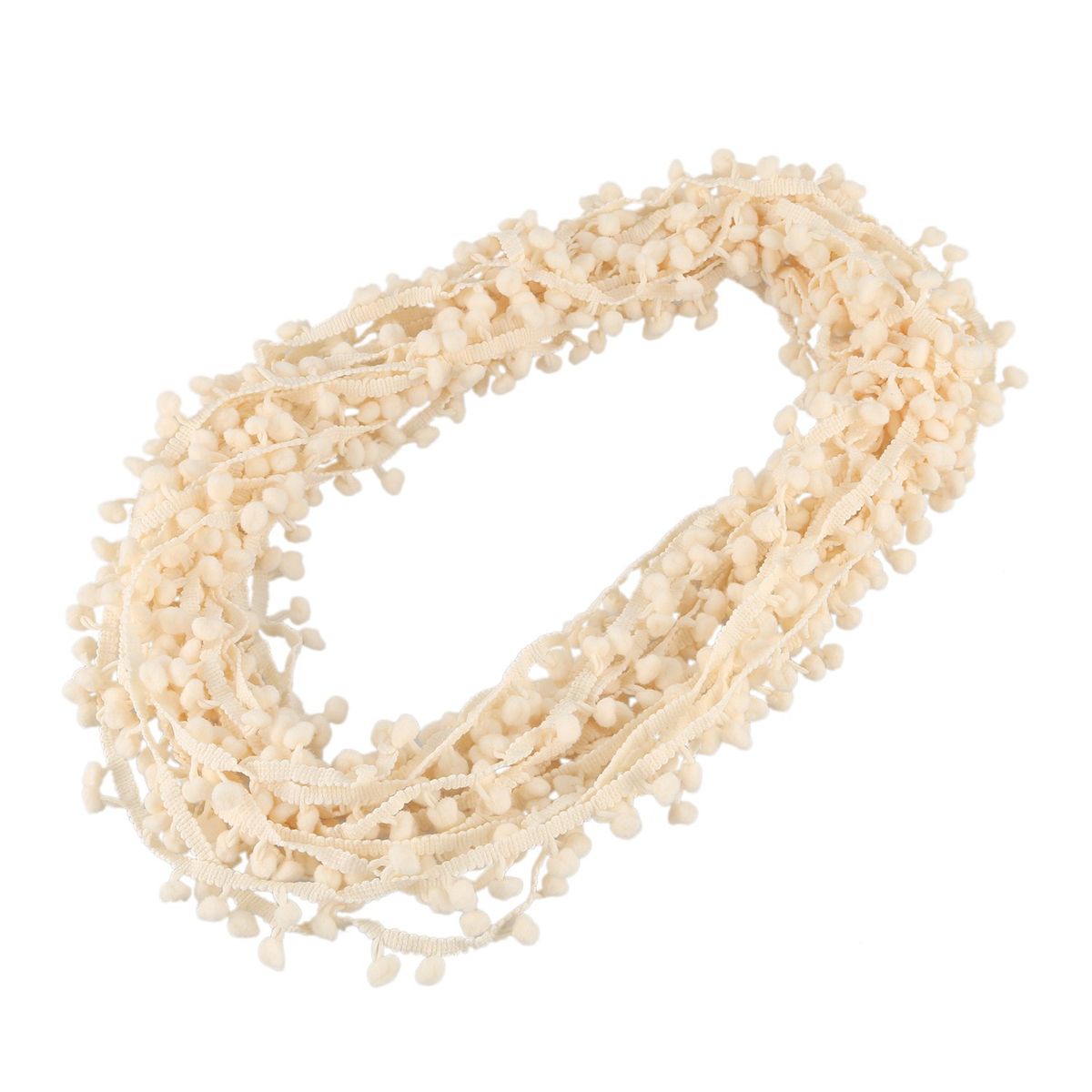 20 Yard 10MM PomPom Trim Ball Fringe Ribbon DIY