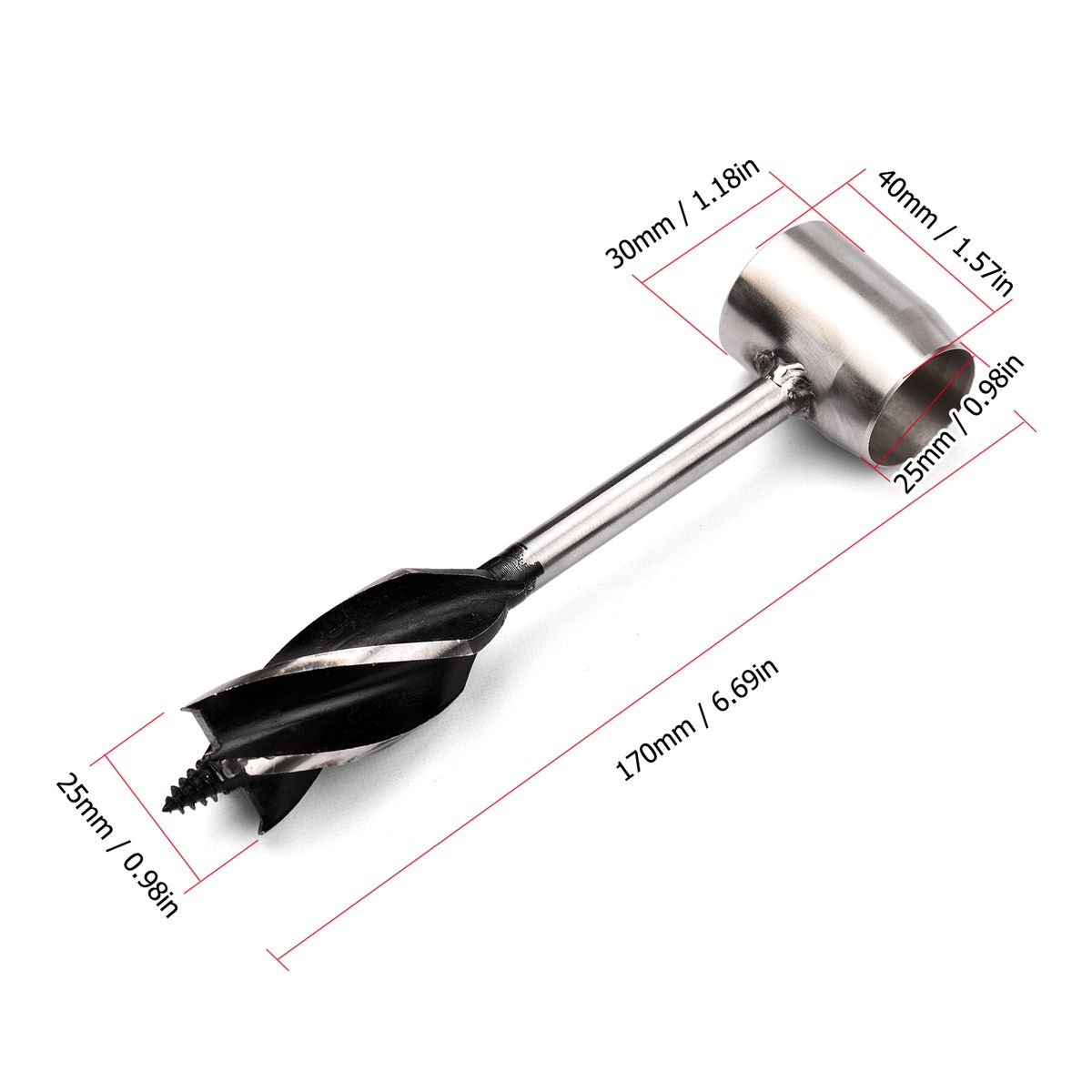 Survival Tool 4-Edge Manual Auger Settler Wrench Bushcraft