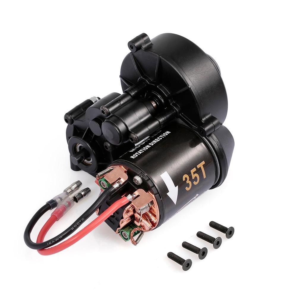AUSTAR 540 35T RC Brushed Motor with Gear Box for 1/10 Axial SCX10 RC4WD D90 Crawler Climbing RC Car