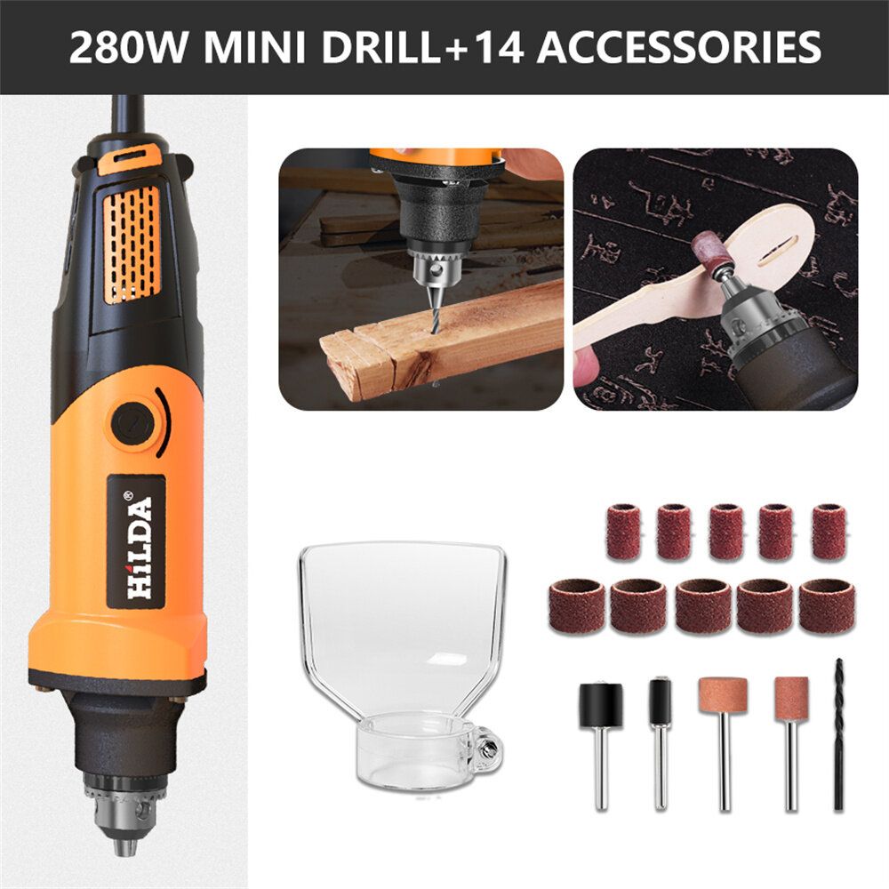 HILDA Mini Electric Drill Rotary Tools Variable Speed
