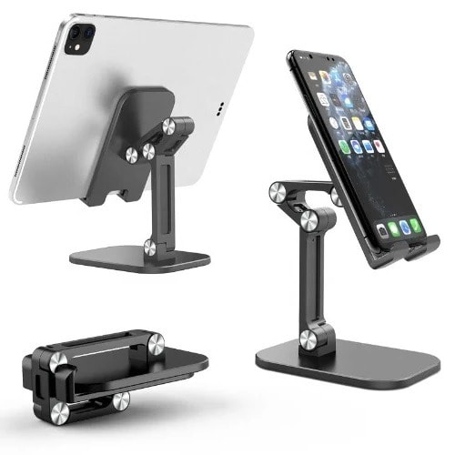 Universal Mobile Phone And Tablet Desktop Stand -Black