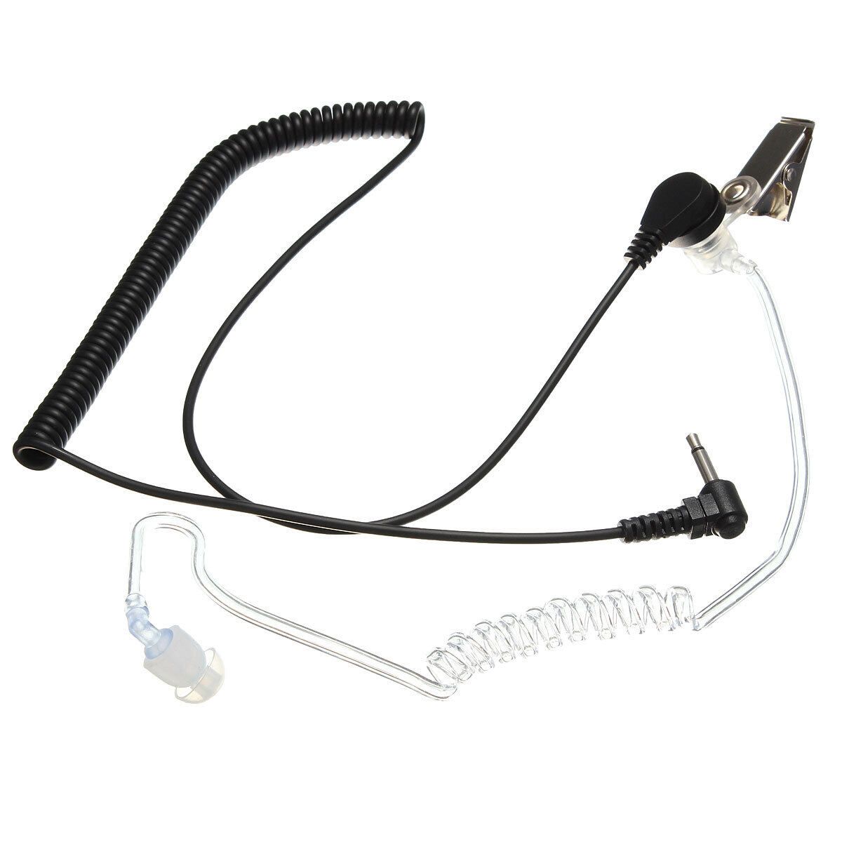 1 Pin Acoustic Tube Mic Covert Earpiece Headset 3.5mm For Motorola ICOM - Intl