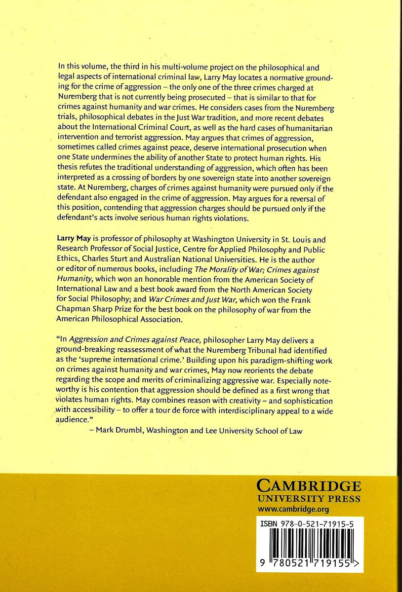 Aggression And Crimes Against Peace