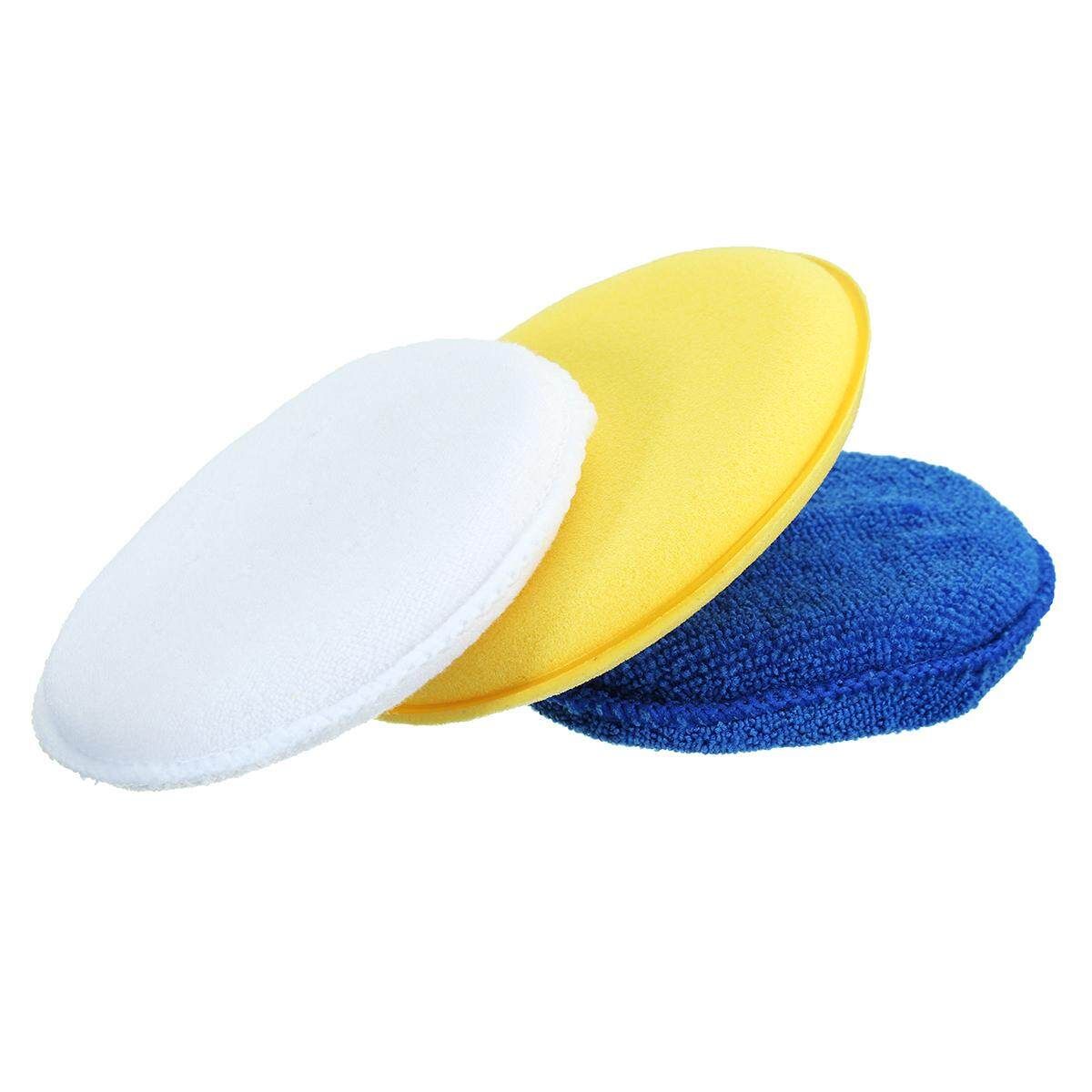 4Pcs Waxing Buffing Foam Sponge Applicator Pads Cars Vehicle Glass Polishing Clean