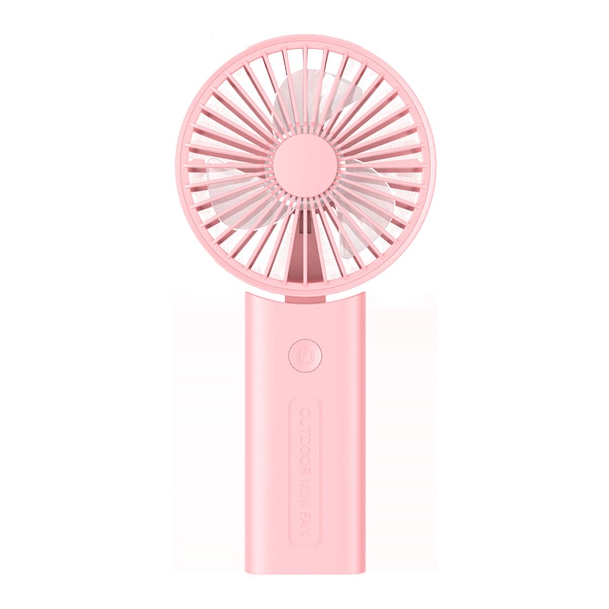 3000mAh Mini Fan Moveable Hanging Rope Strong Wind-Pink