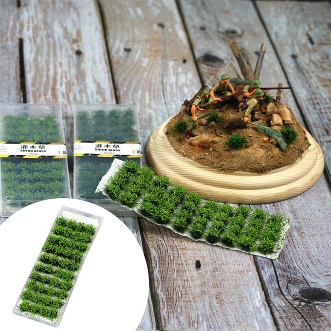 2 Boxes Grass Tufts Self Adhesive Tuft Sandbox Model Scenery Decor