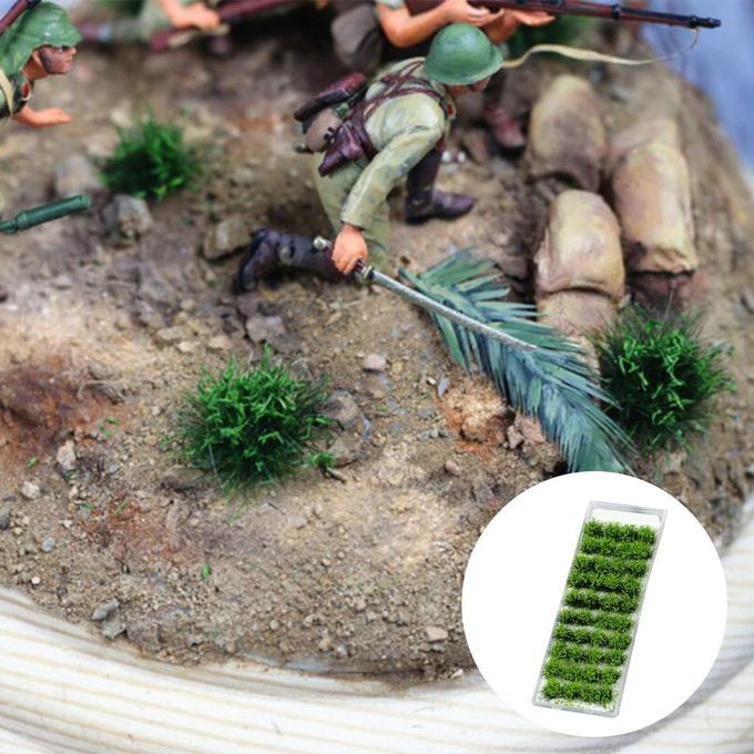 2 Boxes Grass Tufts Self Adhesive Tuft Sandbox Model Scenery Decor