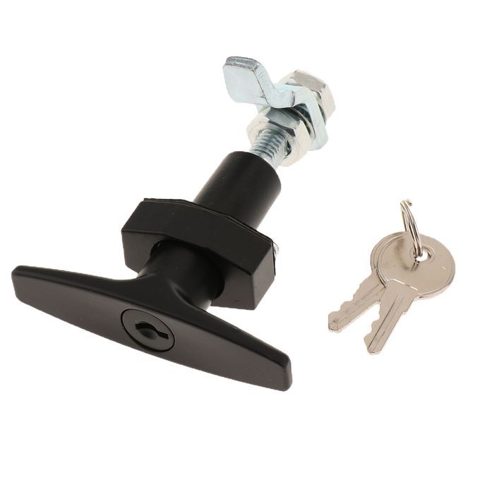 2PCS RV Truck Door Toolbox Cabinet Locking T Handle 100x80mm Threaded