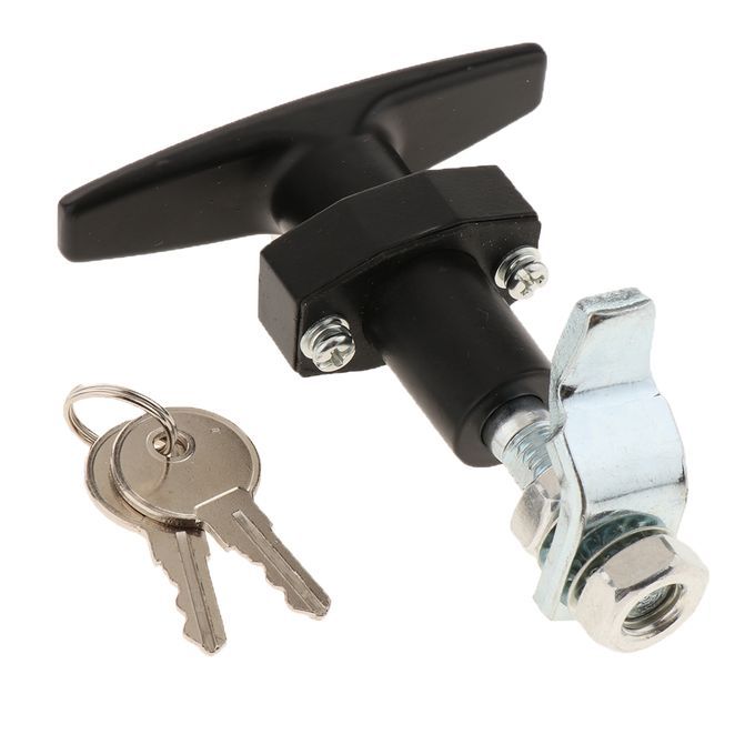 2PCS RV Truck Door Toolbox Cabinet Locking T Handle 100x80mm Threaded