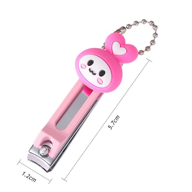 Art Nail Edge Clipper Cutter Pvc Handle Cute Cartoon Shape