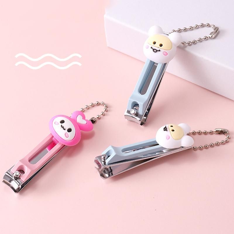 Art Nail Edge Clipper Cutter Pvc Handle Cute Cartoon Shape