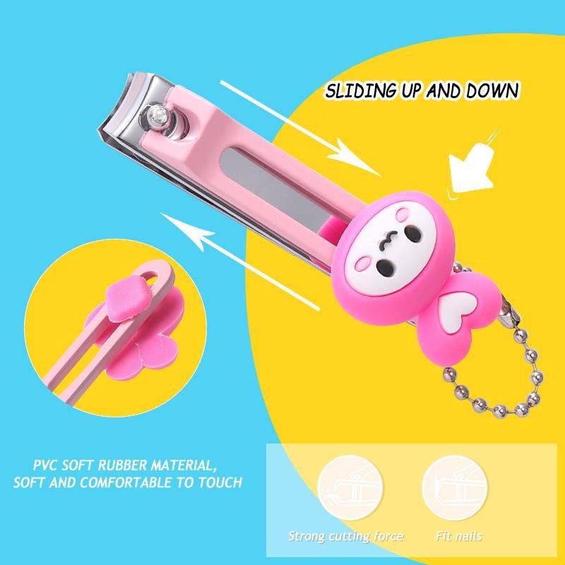 Art Nail Edge Clipper Cutter Pvc Handle Cute Cartoon Shape