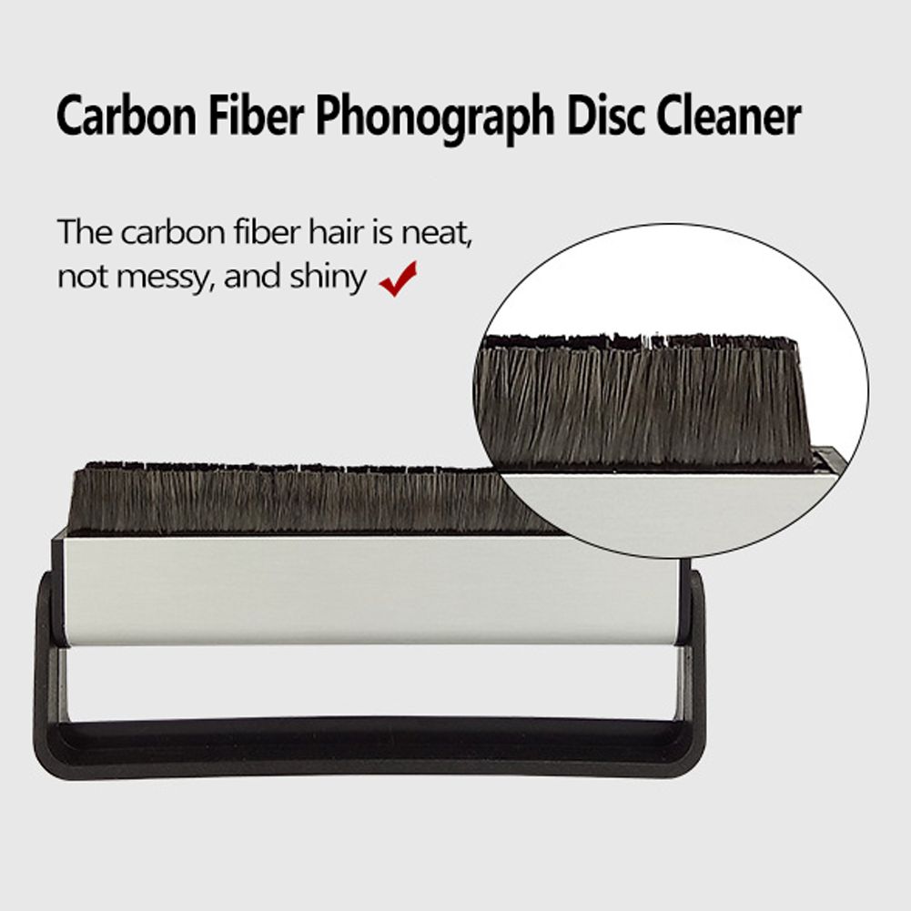 Carbon Fiber Phonograph Disc Cleaner Vinyl Records Soft