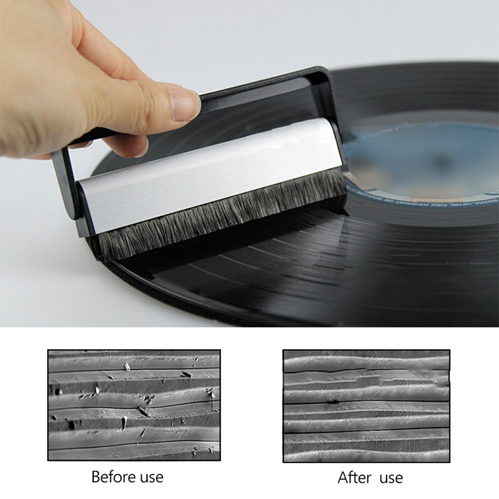 Carbon Fiber Phonograph Disc Cleaner Vinyl Records Soft